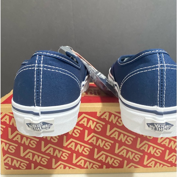 ***VANS AUTHENTIC*** Dress Blue True White Skate Shoe. Size: 8.5 Men/10 Women. - Picture 10 of 11